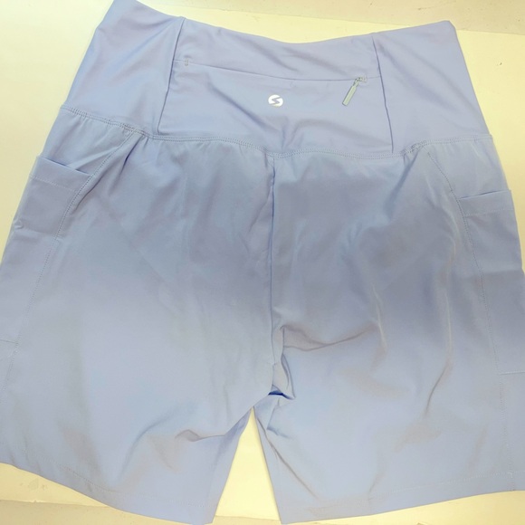 Spowind Women’s Swim Board Shorts, Med, High Waist, Quick Dry Trunks, Blue, NWT - Picture 3 of 3